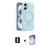 MARSİLYAN™- iPhone 16 Kılıf Yankı Form Serisi - Siyah Bilvis 5in1 3D Magic Cam Ekran Koruyucu + PVD Metal Kamera Lens - PE