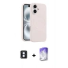 MARSİLYAN™- iPhone 16 Kılıf Yankı Form Serisi - Siyah Bilvis 5in1 3D Magic Cam Ekran Koruyucu + PVD Metal Kamera Lens - MI