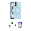 MARSİLYAN™- iPhone 16 Kılıf Yankı Form Serisi - Siyah Bilvis 5in1 3D Magic Cam Ekran Koruyucu + Raze Metal Kamera Lens - BZ