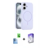 MARSİLYAN™- iPhone 16 Kılıf Yankı Form Serisi - Siyah Bilvis 5in1 3D Magic Cam Ekran Koruyucu + Raze Metal Kamera Lens - LT