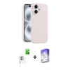 MARSİLYAN™- iPhone 16 Kılıf Yankı Form Serisi - Siyah Bilvis 5in1 3D Magic Cam Ekran Koruyucu + Raze Metal Kamera Lens - BZ