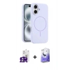 MARSİLYAN™- iPhone 16 Kılıf Yankı Form Serisi - Siyah Bilvis 5in1 5D Magic Hayalet Cam Ekran Koruyucu + Bilvis Titan Kamera Lens - GS