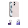 MARSİLYAN™- iPhone 16 Kılıf Yankı Form Serisi - Siyah Bilvis 5in1 5D Magic Hayalet Cam Ekran Koruyucu + Bilvis Titan Kamera Lens - GS