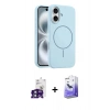 MARSİLYAN™- iPhone 16 Kılıf Yankı Form Serisi - Siyah Bilvis 5in1 5D Magic Hayalet Cam Ekran Koruyucu + Bilvis Titan Kamera Lens - YL