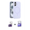 MARSİLYAN™- iPhone 16 Kılıf Yankı Form Serisi - Siyah Bilvis 5in1 5D Magic Hayalet Cam Ekran Koruyucu + Bilvis Titan Kamera Lens - YL