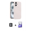 MARSİLYAN™- iPhone 16 Kılıf Yankı Form Serisi - Siyah Bilvis 5in1 5D Magic Hayalet Cam Ekran Koruyucu + PVD Metal Kamera Lens - MI