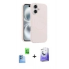 MARSİLYAN™- iPhone 16 Kılıf Yankı Form Serisi - Siyah Bilvis 5in1 5D Magic Hayalet Cam Ekran Koruyucu + Raze Metal Kamera Lens - LT