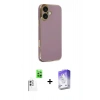 MARSİLYAN™- iPhone 16 Kılıf Yankı Serisi - Siyah Bilvis 5in1 3D Magic Cam Ekran Koruyucu + Raze Metal Kamera Lens - BZ