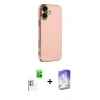 MARSİLYAN™- iPhone 16 Kılıf Yankı Serisi - Siyah Bilvis 5in1 3D Magic Cam Ekran Koruyucu + Raze Metal Kamera Lens - BZ