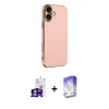 MARSİLYAN™- iPhone 16 Kılıf Yankı Serisi - Siyah Bilvis 5in1 3D Magic Cam Ekran Koruyucu + Bilvis Titan Kamera Lens - GS