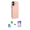 MARSİLYAN™- iPhone 16 Kılıf Yankı Serisi - Siyah Bilvis 5in1 3D Magic Cam Ekran Koruyucu + Raze Metal Kamera Lens - LT