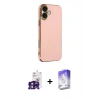 MARSİLYAN™- iPhone 16 Kılıf Yankı Serisi - Siyah Bilvis 5in1 3D Magic Cam Ekran Koruyucu + Bilvis Titan Kamera Lens - YL
