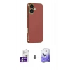 MARSİLYAN™- iPhone 16 Kılıf Yankı Serisi - Siyah Bilvis 5in1 5D Magic Hayalet Cam Ekran Koruyucu + Bilvis Titan Kamera Lens - GS