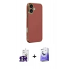 MARSİLYAN™- iPhone 16 Kılıf Yankı Serisi - Siyah Bilvis 5in1 5D Magic Hayalet Cam Ekran Koruyucu + Bilvis Titan Kamera Lens - YL