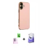 MARSİLYAN™- iPhone 16 Kılıf Yankı Serisi - Siyah Bilvis 5in1 5D Magic Hayalet Cam Ekran Koruyucu + Raze Metal Kamera Lens - PE