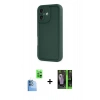 MARSİLYAN™- iPhone 16 Kılıf Yankı Yansıma Özel Seri - Şeffaf 360 Full Body Arka Koruyucu + Raze Metal Kamera Lens - LT
