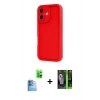 MARSİLYAN™- iPhone 16 Kılıf Yankı Yansıma Özel Seri - Şeffaf 360 Full Body Arka Koruyucu + Raze Metal Kamera Lens - LT