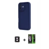 MARSİLYAN™- iPhone 16 Kılıf Yankı Yansıma Özel Seri - Şeffaf 360 Full Body Arka Koruyucu + PVD Metal Kamera Lens - PE
