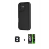 MARSİLYAN™- iPhone 16 Kılıf Yankı Yansıma Özel Seri - Şeffaf 360 Full Body Arka Koruyucu + PVD Metal Kamera Lens - MI