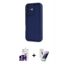 MARSİLYAN™- iPhone 16 Kılıf Yankı Yansıma Özel Seri - Şeffaf Pasifik Cam Ekran Koruyucu + Bilvis Titan Kamera Lens - SH