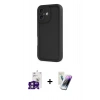 MARSİLYAN™- iPhone 16 Kılıf Yankı Yansıma Özel Seri - Şeffaf Pasifik Cam Ekran Koruyucu + Bilvis Titan Kamera Lens - PE