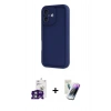 MARSİLYAN™- iPhone 16 Kılıf Yankı Yansıma Özel Seri - Şeffaf Pasifik Cam Ekran Koruyucu + Yeşil Bilvis Titan Kamera Lens