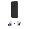 MARSİLYAN™- iPhone 16 Kılıf Yankı Yansıma Özel Seri - Şeffaf Pasifik Cam Ekran Koruyucu + Yeşil Bilvis Titan Kamera Lens