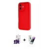 MARSİLYAN™- iPhone 16 Kılıf Yankı Yansıma Özel Seri - Şeffaf Pasifik Cam Ekran Koruyucu + Yeşil Bilvis Titan Kamera Lens