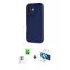 MARSİLYAN™- iPhone 16 Kılıf Yankı Yansıma Özel Seri - Siyah 3D Antistatik Seramik Nano Ekran Koruyucu + Raze Metal Kamera Lens - BZ