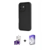 MARSİLYAN™- iPhone 16 Kılıf Yankı Yansıma Özel Seri - Siyah Bilvis 5in1 3D Magic Cam Ekran Koruyucu + Bilvis Titan Kamera Lens - GS