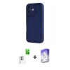 MARSİLYAN™- iPhone 16 Kılıf Yankı Yansıma Özel Seri - Siyah Bilvis 5in1 3D Magic Cam Ekran Koruyucu + Raze Metal Kamera Lens - BZ