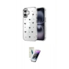 MARSİLYAN™- iPhone 16 Kılıf Yörünge Form - Şeffaf Pasifik Cam Ekran Koruyucu