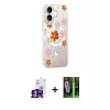 MARSİLYAN™- iPhone 16 Kılıf Yörünge Işık Prime - Şeffaf 360 Full Body Arka Koruyucu + Bilvis Titan Kamera Lens - GS