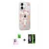 MARSİLYAN™- iPhone 16 Kılıf Yörünge Işık Prime - Şeffaf 360 Full Body Arka Koruyucu + Raze Metal Kamera Lens - PE