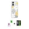 MARSİLYAN™- iPhone 16 Kılıf Yörünge Işık Prime - Şeffaf 360 Full Body Arka Koruyucu + Raze Metal Kamera Lens - PE