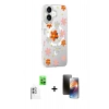 MARSİLYAN™- iPhone 16 Kılıf Yörünge Işık Prime - Siyah 3D Antistatik Mat Seramik Nano Ekran Koruyucu + Raze Metal Kamera Lens - BZ
