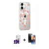 MARSİLYAN™- iPhone 16 Kılıf Yörünge Işık Prime - Siyah 3D Antistatik Mat Seramik Nano Ekran Koruyucu + Bilvis Titan Kamera Lens - PE