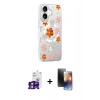 MARSİLYAN™- iPhone 16 Kılıf Yörünge Işık Prime - Siyah 3D Antistatik Mat Seramik Nano Ekran Koruyucu + Bilvis Titan Kamera Lens - PE