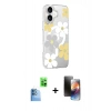 MARSİLYAN™- iPhone 16 Kılıf Yörünge Işık Prime - Siyah 3D Antistatik Mat Seramik Nano Ekran Koruyucu + Raze Metal Kamera Lens - LT
