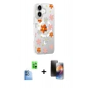 MARSİLYAN™- iPhone 16 Kılıf Yörünge Işık Prime - Siyah 3D Antistatik Mat Seramik Nano Ekran Koruyucu + Raze Metal Kamera Lens - LT