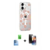 MARSİLYAN™- iPhone 16 Kılıf Yörünge Işık Prime - Siyah 3D Antistatik Mat Seramik Nano Ekran Koruyucu + Raze Metal Kamera Lens - LT