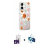 MARSİLYAN™- iPhone 16 Kılıf Yörünge Işık Prime - Siyah 3D Antistatik Seramik Nano Ekran Koruyucu + Bilvis Titan Kamera Lens - YL