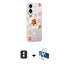 MARSİLYAN™- iPhone 16 Kılıf Yörünge Işık Prime - Siyah 3D Antistatik Seramik Nano Ekran Koruyucu + PVD Metal Kamera Lens - YL
