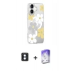 MARSİLYAN™- iPhone 16 Kılıf Yörünge Işık Prime - Siyah Bilvis 5in1 3D Magic Cam Ekran Koruyucu + PVD Metal Kamera Lens - MI