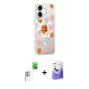MARSİLYAN™- iPhone 16 Kılıf Yörünge Işık Prime - Siyah Bilvis 5in1 5D Magic Hayalet Cam Ekran Koruyucu + Beyaz Raze Metal Kamera Lens