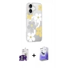 MARSİLYAN™- iPhone 16 Kılıf Yörünge Işık Prime - Siyah Bilvis 5in1 5D Magic Hayalet Cam Ekran Koruyucu + Bilvis Titan Kamera Lens - YL