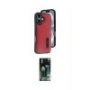 MARSİLYAN™- iPhone 16 Kılıf Yörünge Işık Serisi - Siyah 360 Mat Full Body Arka Koruyucu