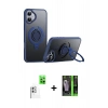 MARSİLYAN™- iPhone 16 Kılıf Zirve Çizgi Prime - Şeffaf 360 Full Body Arka Koruyucu + Raze Metal Kamera Lens - BZ