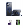 MARSİLYAN™- iPhone 16 Kılıf Zirve Çizgi Prime - Şeffaf 360 Full Body Arka Koruyucu + Bilvis Titan Kamera Lens - SH
