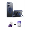 MARSİLYAN™- iPhone 16 Kılıf Zirve Çizgi Prime - Siyah Bilvis 5in1 3D Magic Cam Ekran Koruyucu + Bilvis Titan Kamera Lens - GS